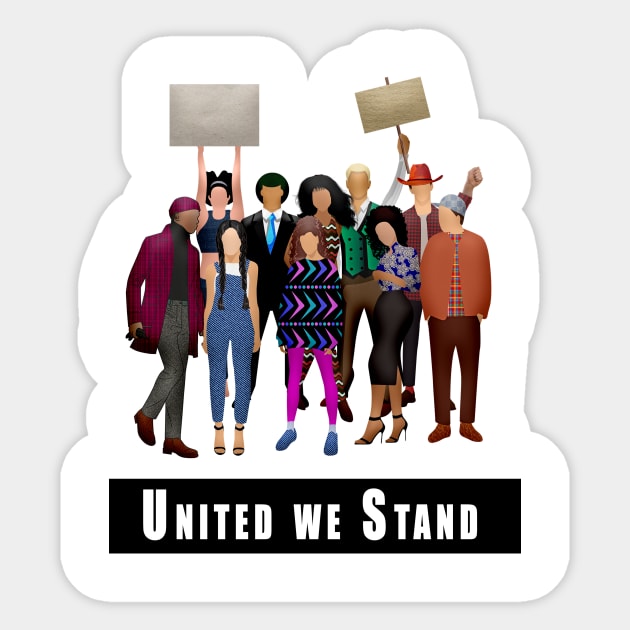 United we Stand Sticker by Obehiclothes